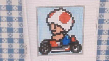 Speed Drawing - Toad Kart - Pixel Art