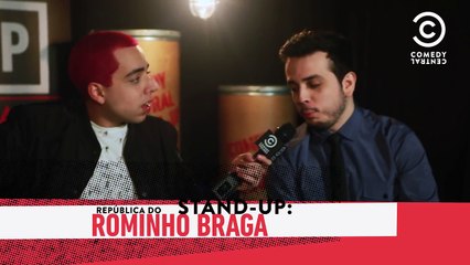 Lucas Selfie nos bastidores do #StandUpNoComedy - Victor Camejo e Rominho Braga