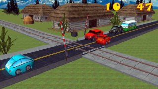 Cars and trains cartoon for children - Educational video - Game for baby