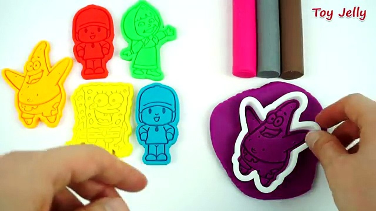 Marsha and the Bear Finger Family Color Song Nursery Rhymes Play Doh Popsicle Ice Cream Slime Clay