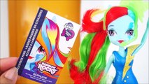 Boneca My Little Pony Equestria Girls Rainbow Rocks Rainbow Dash Brinquedos KidsToys em Portugues
