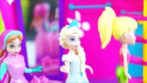 Elsa e Anna FROZEN no Salão de Beleza da Polly Vestidos Novos com Massinha Play Doh! Em Português
