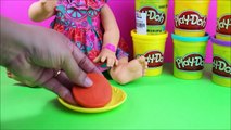 Hambúrguer e Batata Frita para Baby Alive Comilona de Massinha Play Doh