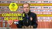 Conférence de presse AS Monaco - Olympique Lyonnais (3-2) : Leonardo JARDIM (ASM) - Bruno GENESIO (OL) / 2017-18