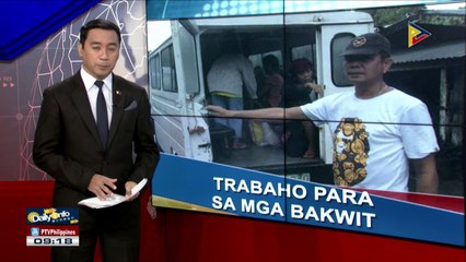 Trabaho para sa mga bakwit sa Albay