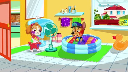 Paw Patrol Chase Froze In The Ice Bath! Learn Color With Finger Family Song Nursery Rhymes