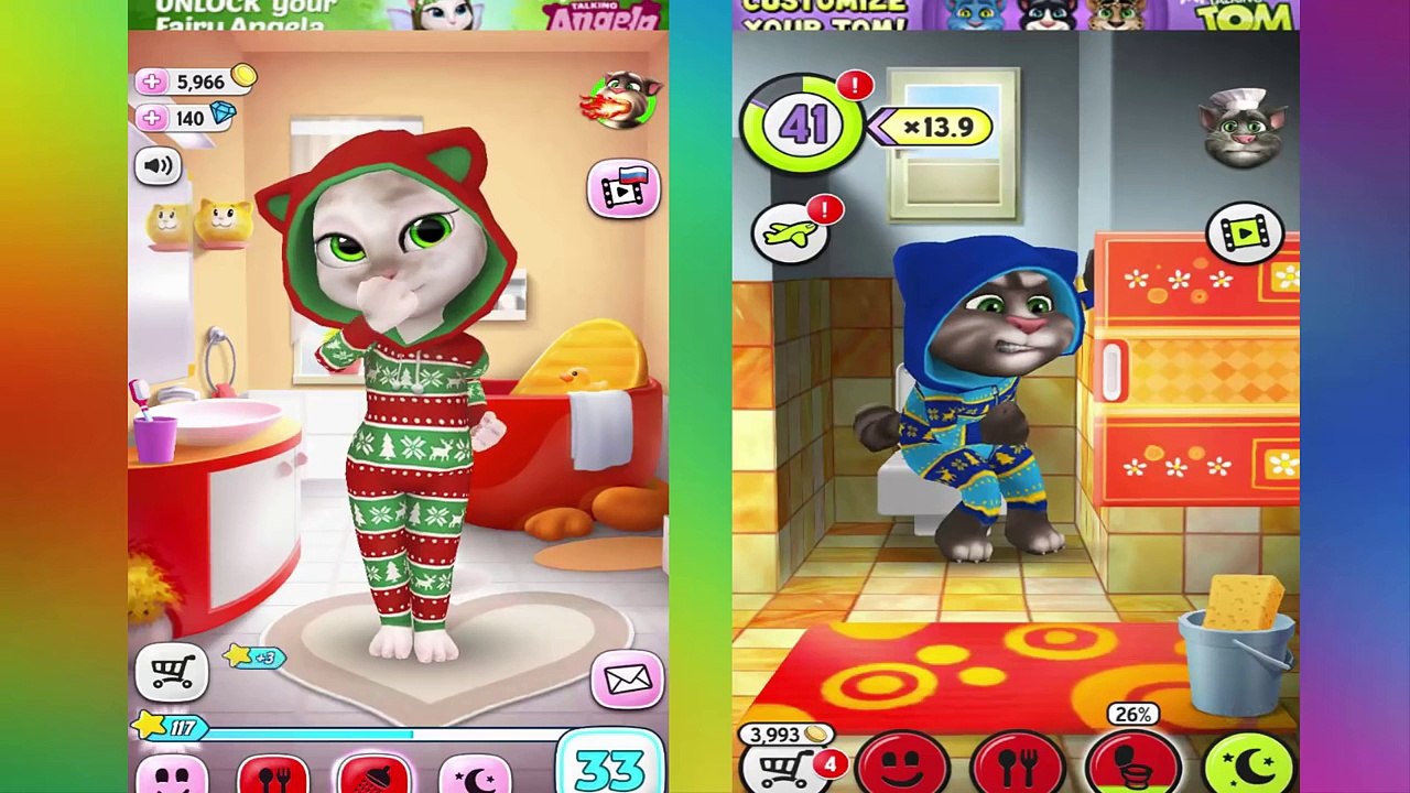 МОЙ ГОВОРЯЩИЙ ТОМ И ГОВОРЯЩАЯ АНДЖЕЛА Ремонт ванной комнаты