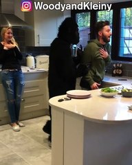 Woody & Kleiny - The Gorilla Scare Prank...  (WAIT FOR THE LAST ONE )