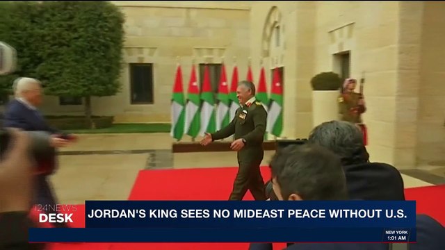 i24NEWS DESK | Jordan's King sees no Mideast peace without U.S. | Monday, February 5th 2018