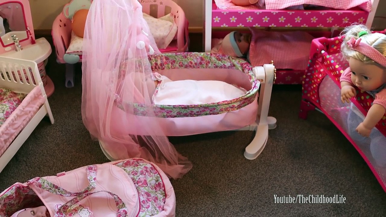 baby annabell bed and rocker