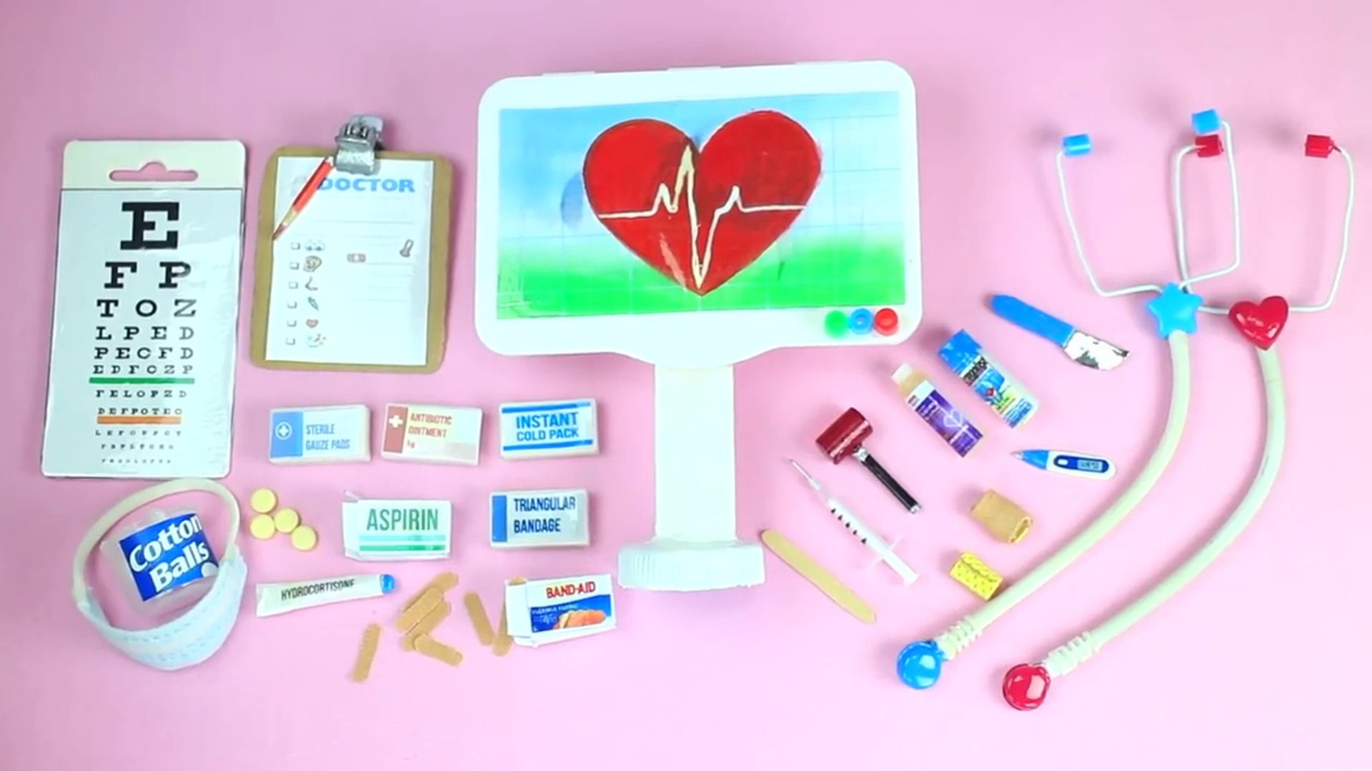 DIY Miniature Barbie Doctor Set - Medical Set - 10 Easy DIY Miniature Doll  Crafts - video Dailymotion