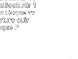Coque MacBook Air 13 AQYLQ MacBook Air 13 pouces Pu Coque avant couverture cuir PC Coque