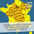 Météo: Quarante-cinq départements en vigilance orange neige et verglas
