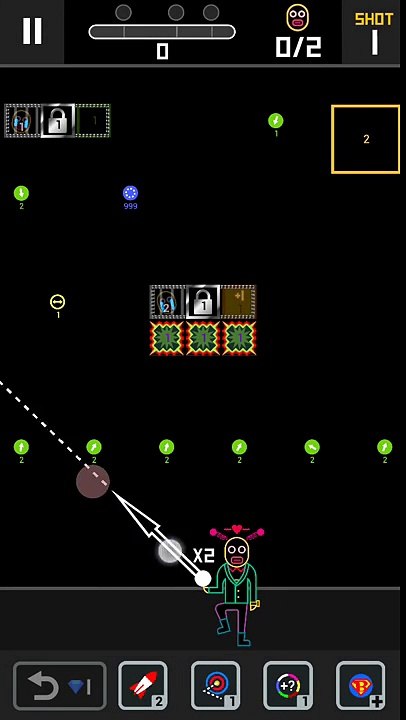 BBTAN2 - Level 390 solution