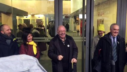 Joan Badia surt de declarar al jutjat de Manresa