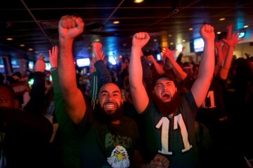 Eagles Fans Take to Streets of Philadelphia to Celebrate