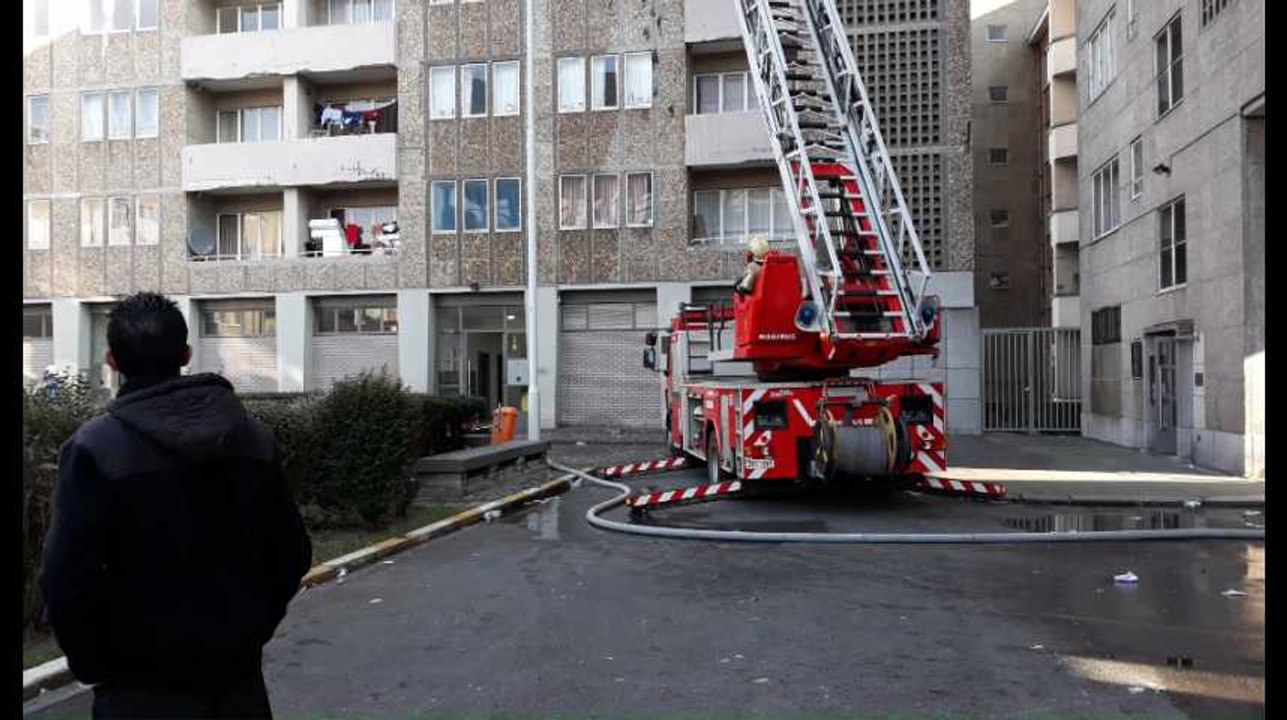Important incendie dans un immeuble de la rue Haute à Bruxelles