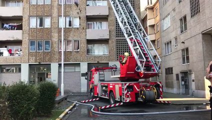 Incendie rue Haute à Bruxelles