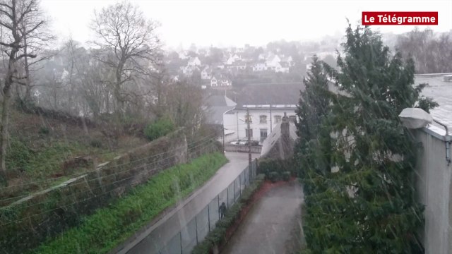 Morlaix. Premiers flocons de la semaine