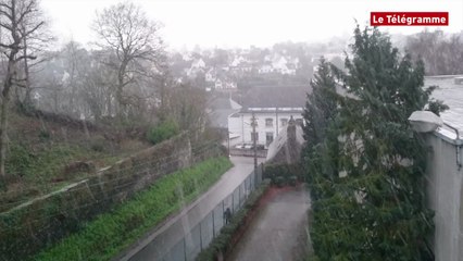 Morlaix. Premiers flocons de la semaine