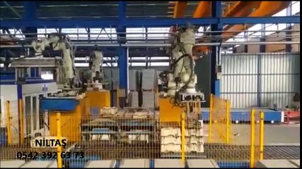 parke makinası- paletleme paketleme robotları