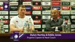 Dylan Harltey and Eddie Jones after England v Italy | NatWest 6 Nations