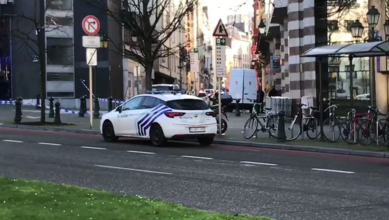 Voiture suspecte devant le siège du MR à Bruxelles