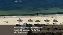 Novas imagens mostram atirador correndo na praia com metralhadora