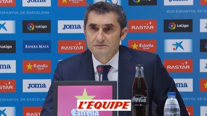 Foot - ESP - Barça : Valverde «Beaucoup de valeur dans ce match nul»