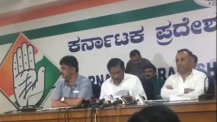 ಬೆಂಗಳೂರಿನಲ್ಲಿ ಜಿ ಪರಮೇಶ್ವರ್, ಡಿ ಕೆ ಶಿ ಹಾಗು ದಿನೇಶ್ ಗುಂಡು ರಾವ್ ಪತ್ರಿಕಾ ಗೋಷ್ಠಿ