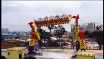 Passengers dangle upside down when China theme park ride gets stuck