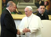 Erdoğan'un Tarihi Ziyareti ile Vatikan'da İlk Kez Türk Bayrağı Dalgalandı