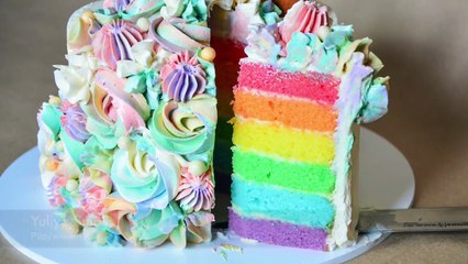 Радужный торт ☆ Радужный CandyBar ☆ Rainbow cake