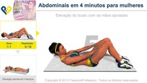 Abdominais em 4 minutos para mulheres/Belen/No Music