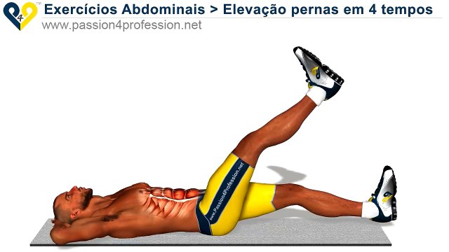 Abdominais inferiores, Elevação pernas