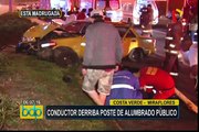 Miraflores: aparatoso accidente deja cuatro heridos en la Costa Verde