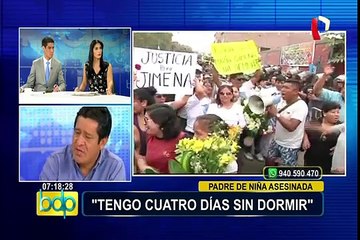 Padre de niña asesinada en SJL: “Exijo la pena de muerte para el responsable”