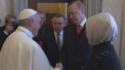 El papa y Erdogan se reúnen en el Vaticano