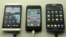 Samsung Galaxy S4 vs HTC One M7 vs iPhone 5 - Performance da Bateria [COMPARATIVO]