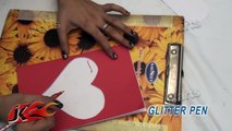 DIY How to make valentines day Greeting Card - JK Arts 123