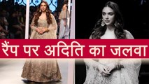 Lakme Fashion Week: Aditi Rao Hydari LOOKS elegant in IVORY Silk lehenga; Watch Video | Boldsky