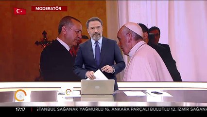 Erdoğan, Papa ile görüştü