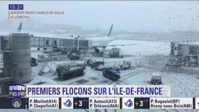 De Roissy à Paris, les images de l'Île-de-France sous la neige