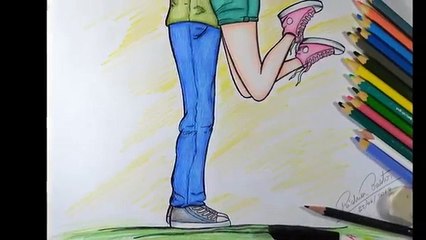 Desenhando CASAL Estilo Tumblr  #ArteECiaBrasil