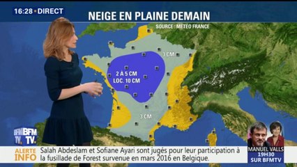 De 2 à 10 cm de neige. Où les flocons vont-ils tomber demain ?
