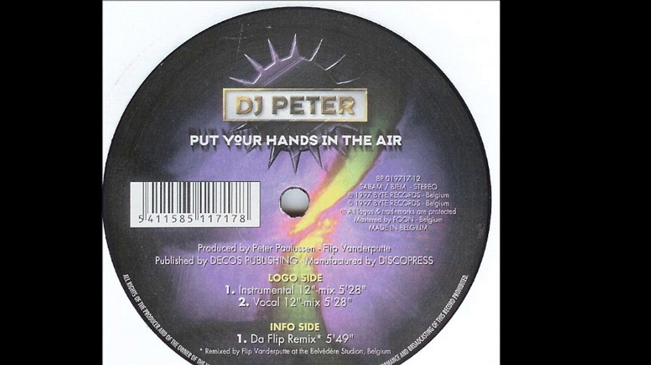 DJ Peter - Put Your Hands In The Air (Vocal 12" Mix) (A2)