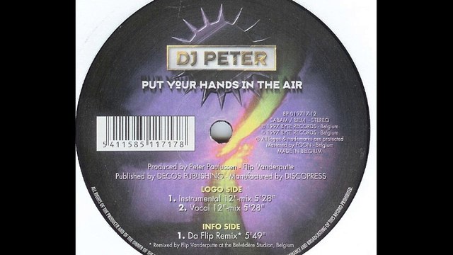 DJ Peter - Put Your Hands In The Air (Instrumental 12 Mix) (A1)