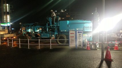 【東小金井駅】駅前道路工事(ER551 F＆ホイールローダー？)