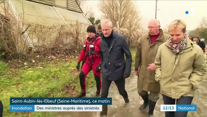 Inondations : des ministres auprès des sinistrés en Normandie