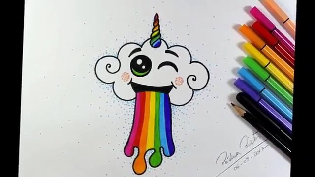 COMO DESENHAR NUVEM FOFA COM MOEDAS - passo a passo